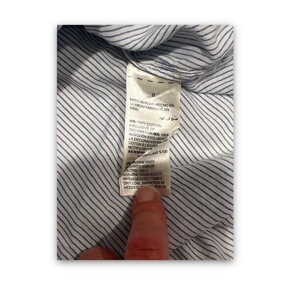 Chico’s Boho Embroidered Tassel Blouse Top Size 0 - Picture 3 of 4